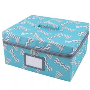 Paw Prints Fabric Bone Play Zip-Up & Collapsible On-The-Go Storage Bin