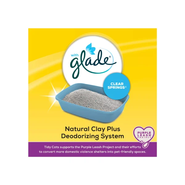 Purina® Tidy Cats® With Glade Clumping Multi-Cat Clay Cat Litter - Clear Springs Scent, Low Dust - Image 3