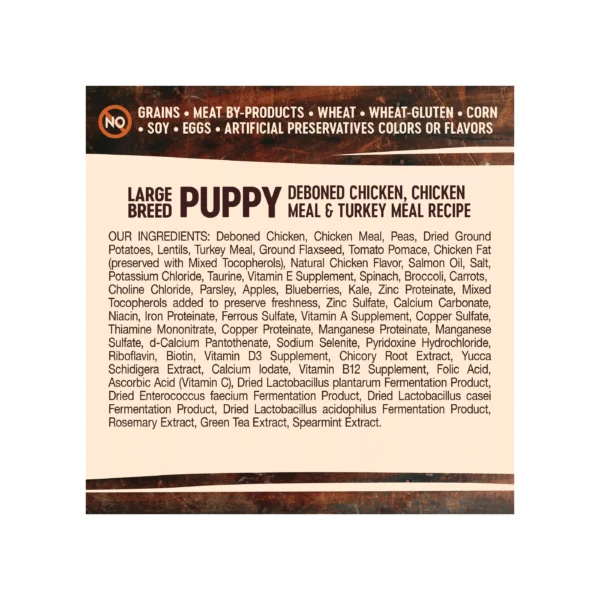 Wellness CORE Large Breed Puppy Dry Dog Food - Natural, Grain Free, Chicken & Turkey - Image 4