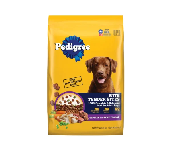 Pedigree® Tender Bites Adult Dry Dog Food - Chicken & Steak