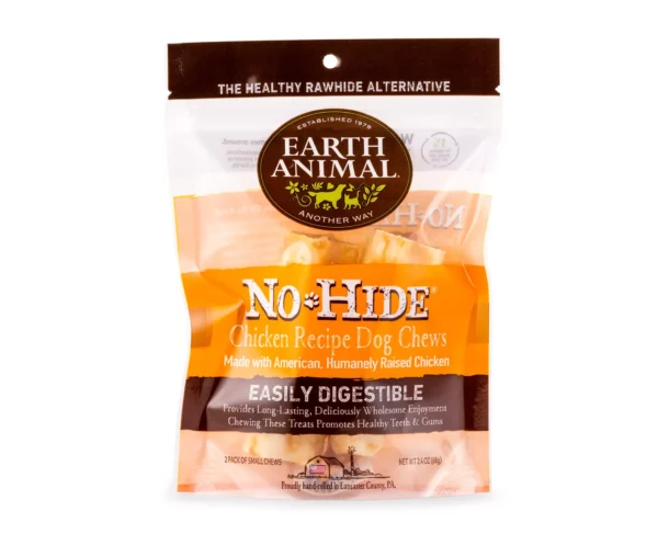 Earth Animals No Hide Small Roll Rawhide Alternative- 2 Count 2.4 OZ