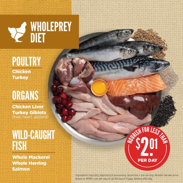 ORIJEN Amazing Grains Puppy Dry Dog Food, High Protein Dog Food for Puppies, Fresh or Raw Ingredients, 22.5lb - Image 3