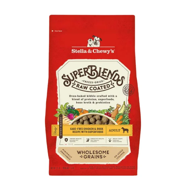 SuperBlends Raw Coated Chicken & Duck Recipe + Superfoods