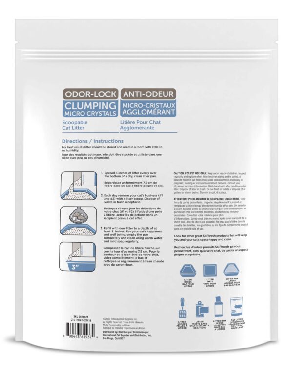 So Phresh Micro Crystal Litter, Blue, 3.6-kg - Image 2