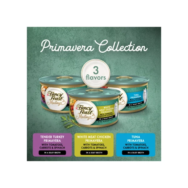 Fancy Feast® Medleys Adult Cat Wet Food - Primavera Collection, Variety Pack, 12 CT, 36 OZ - Image 4