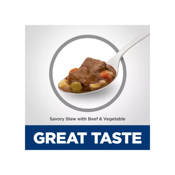 Hill's® Science Diet® Savory Stew Senior 7+ Wet Dog Food - Beef & Vegetable, 12.8 oz - Image 3