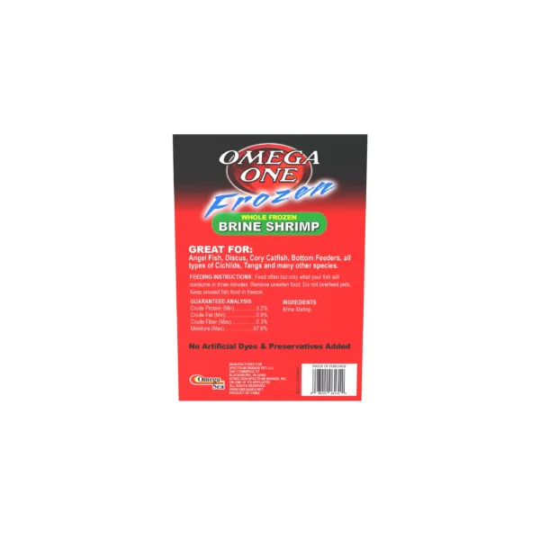 Omega™ One Frozen Brine Shrimp Fish Food - Image 2