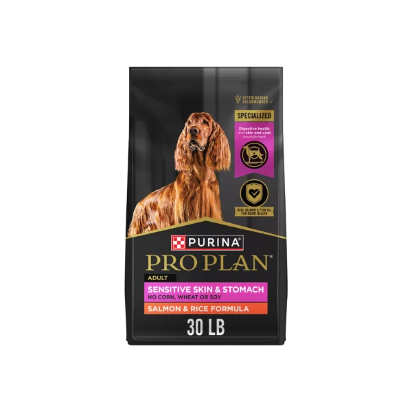 Purina Pro Plan Sensitive Skin & Stomach Adult Dry Dog Food - Salmon & Rice
