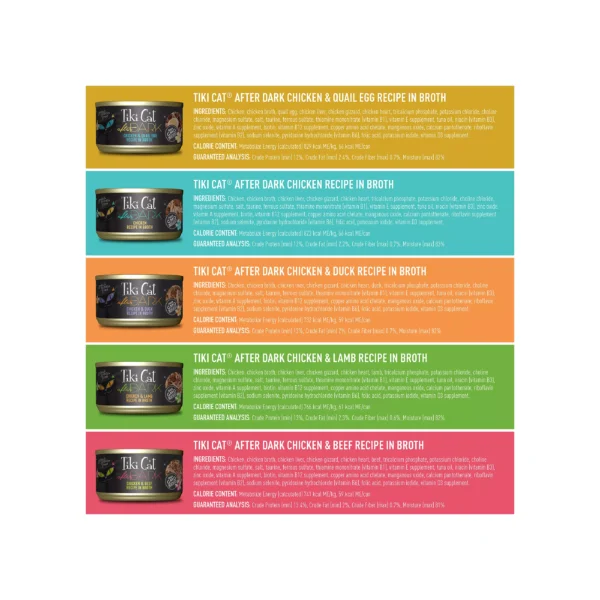 Tiki Cat® After Dark Wet Cat Food - Non-GMO, Grain Free - Variety Pack, 12 CT, 33.6 OZ - Image 2