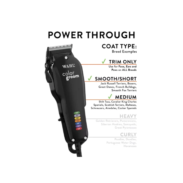 Wahl® Color Groom Pet Grooming Clipper Kit - Image 4