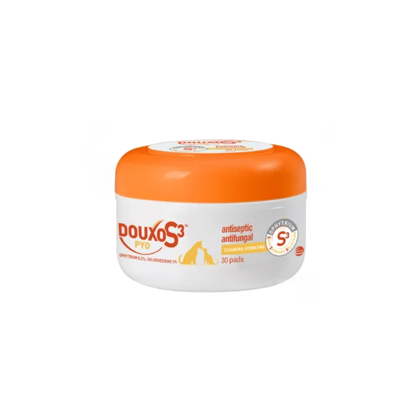 Douxo S3 Chlorhexidine Antiseptic Antifungal Cleansing Pads - 30 Ct
